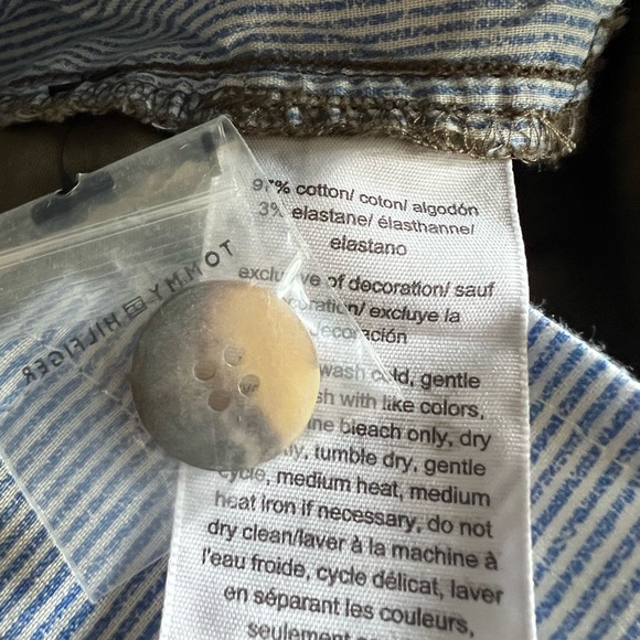 NWT Tommy Hilfiger Hampton Chino Pants, Olive Green, Size 6 - Picture 5 of 8